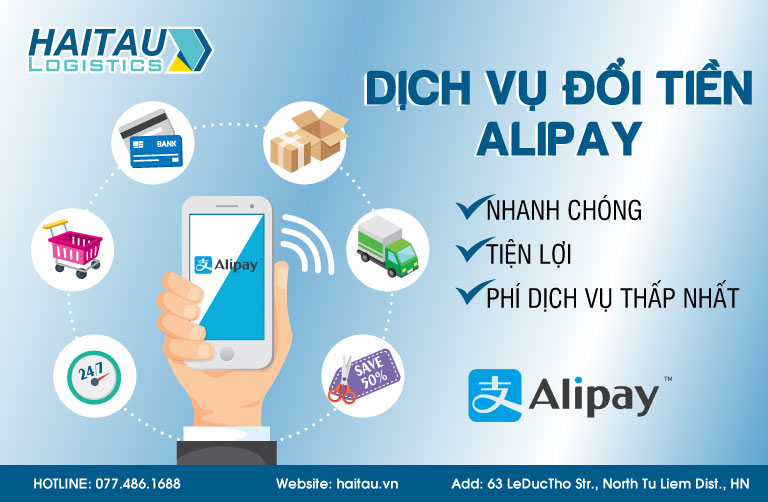Dịch vụ đổi tiền Alipay