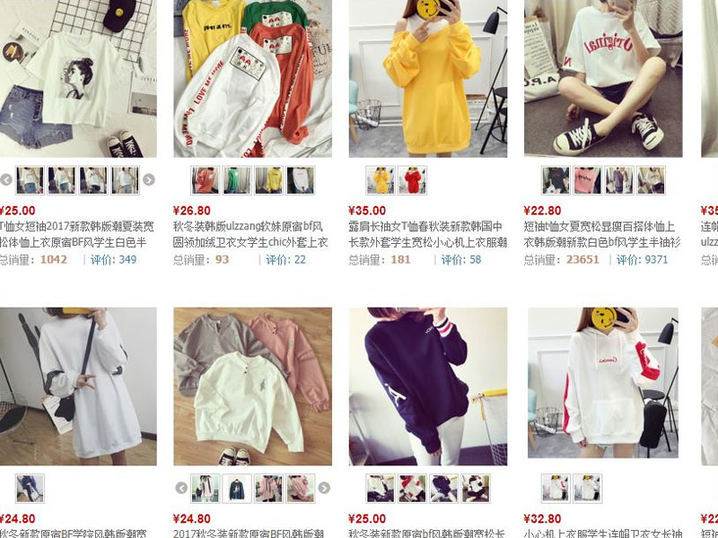 Áo phông nữ Quảng Châu giá rẻ trên website TMĐT Trung Quốc
