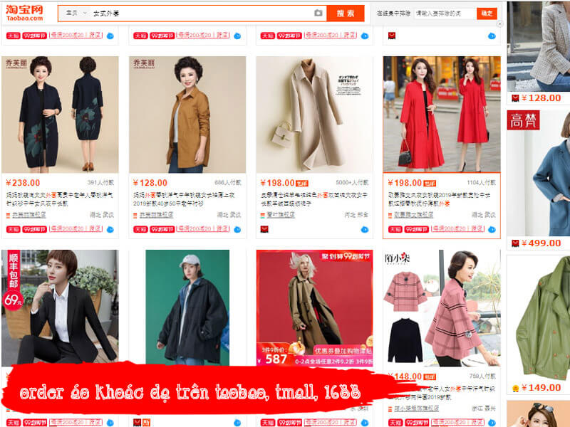 Nguồn hàng áo dạ nữ giá rẻ, chất lượng trên website TMĐT Trung Quốc