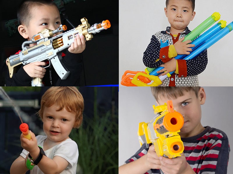 Một số mẫu súng đồ chơi bằng nhựa 