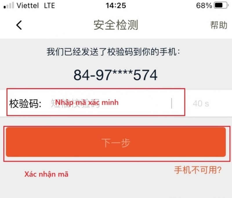 hướng dẫn đổi mật khẩu taobao