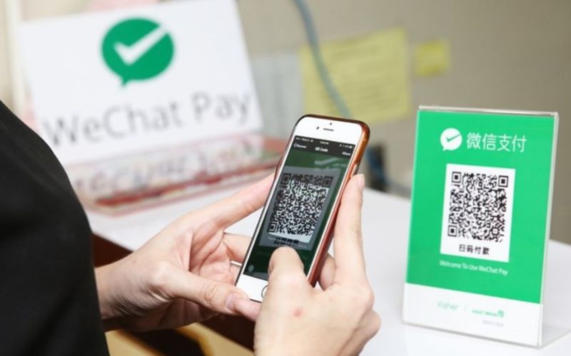 Quét mã QR để chuyển tiền bằng Wechat